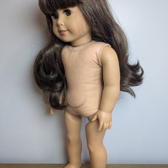 18" American Girl Doll Samantha: Curly Dark Brown Hair & Eyes, Pleasant Company - Picture 2 of 8